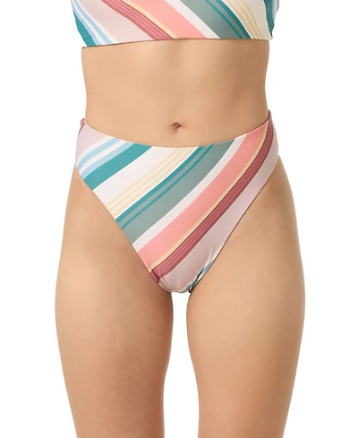 O'Neill Juniors' Equator Stripe Max High Rise Swimsuit Bottoms