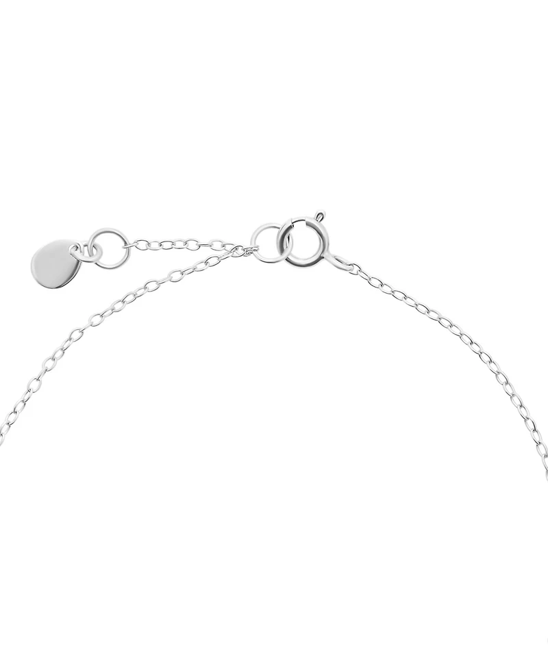 Macy's Cubic Zirconia Cross Bracelet (0.13 ct. t.w.) in Sterling Silver