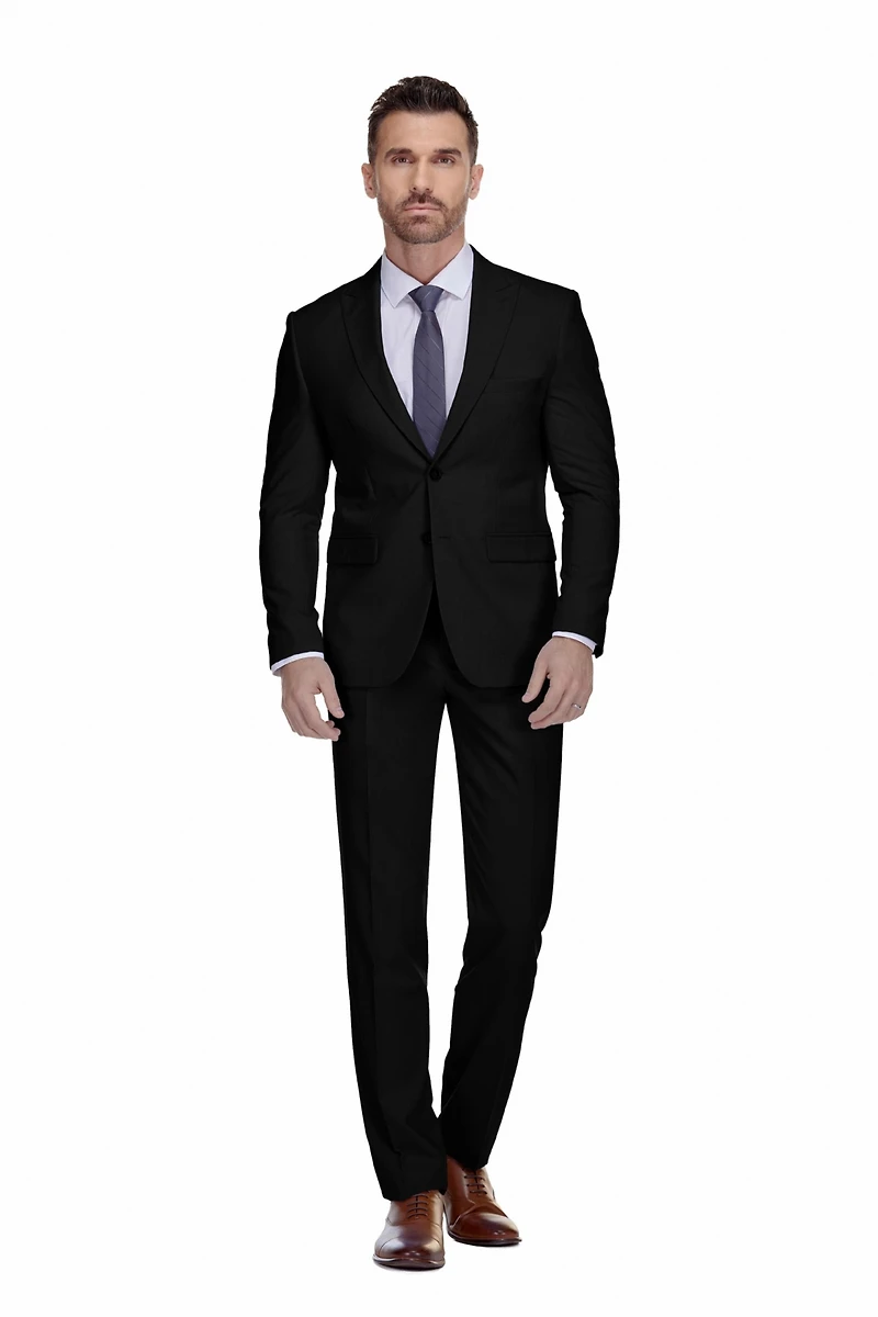 Gino Vitale Men's 2-Piece Stretch Slim-Fit Suit