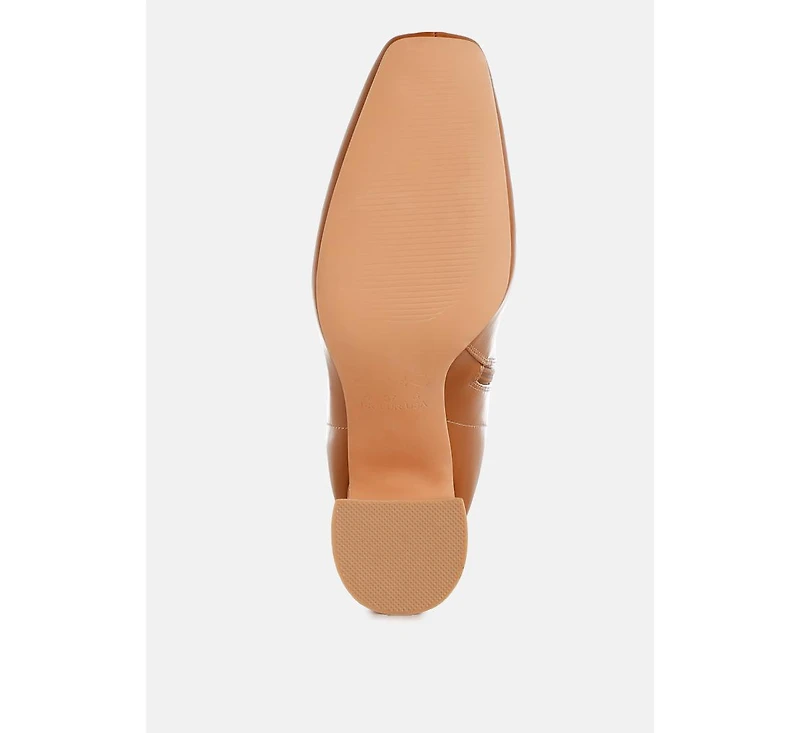 Bruna Square Toe Ankle Boots Women