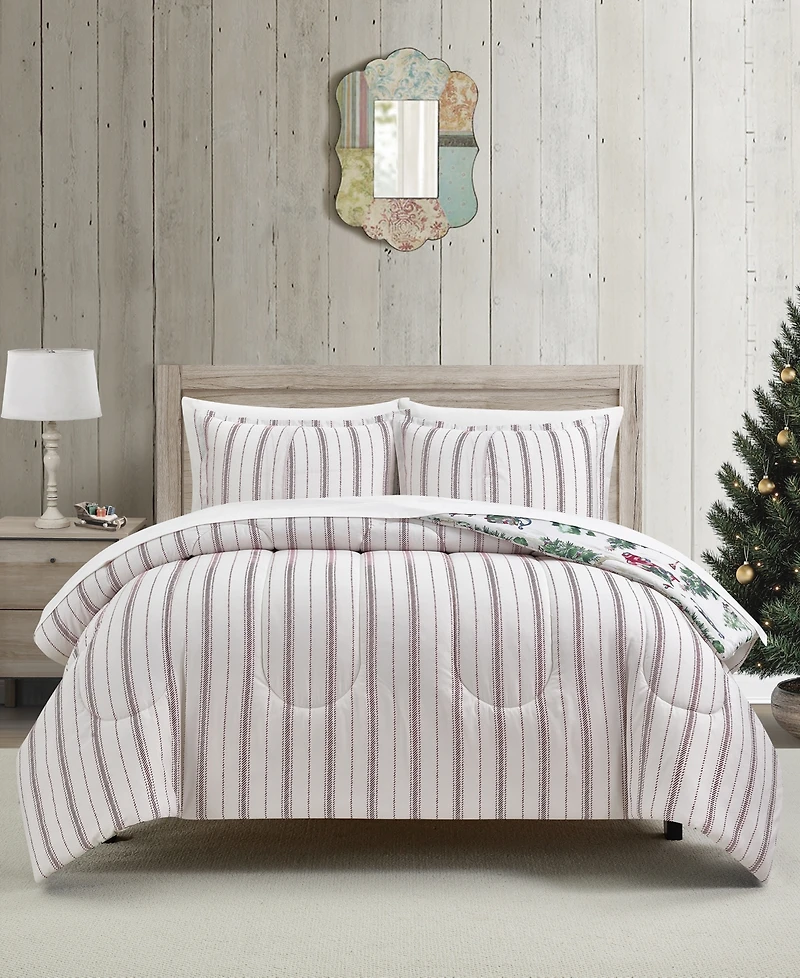 Sunham Snow Day Stripe 3-Pc. Comforter Sets