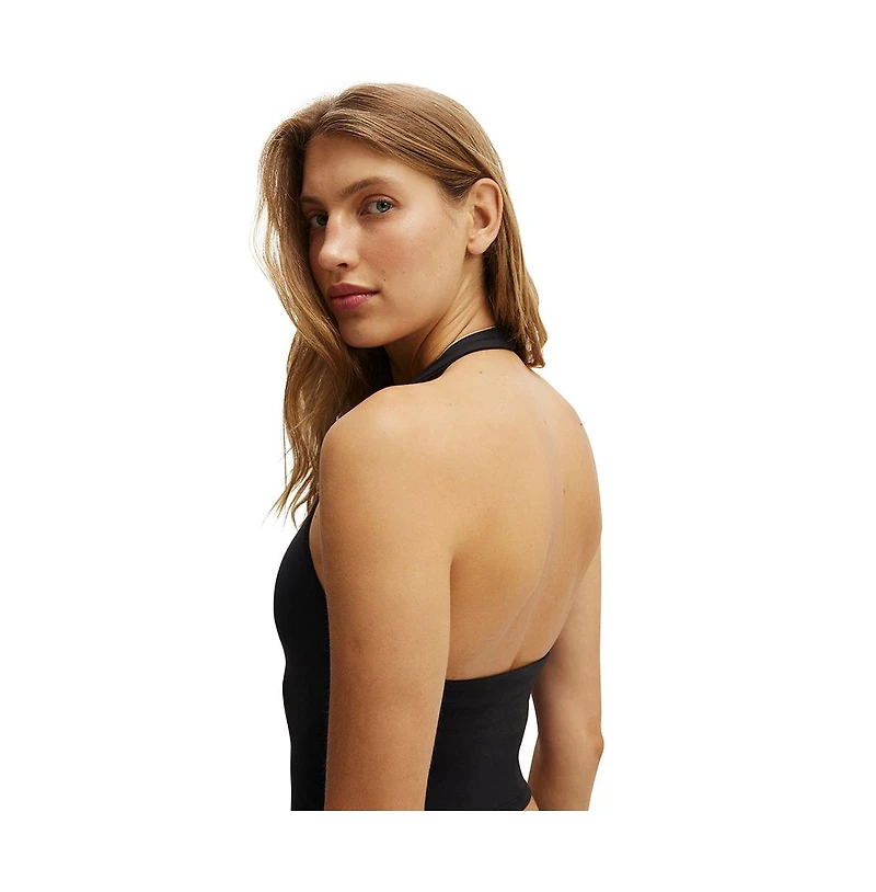 Cotton On Women's Active Ultra Soft Halter Neck Tank