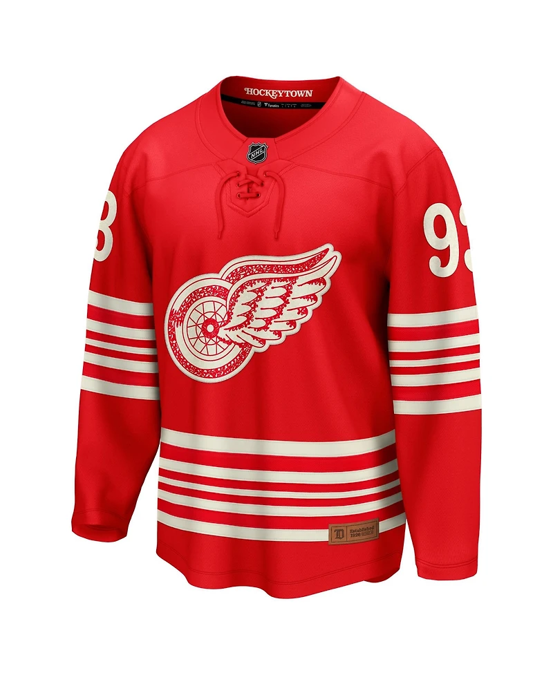 Fanatics Men's Alex DeBrincat Red Detroit Wings Centennial Breakaway Jersey