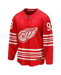 Fanatics Men's Alex DeBrincat Red Detroit Wings Centennial Breakaway Jersey