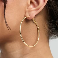 Jessica Simpson 3-Piece Hoop and Chain Hoop Earring Set in Gold-Tone