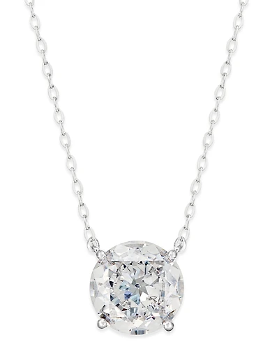 Eliot Danori Silver-Tone Crystal Pendant Necklace, Created for Macy's
