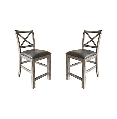 Parker House Furniture Lodge Dining Upholstered Counter Chair Two Pack