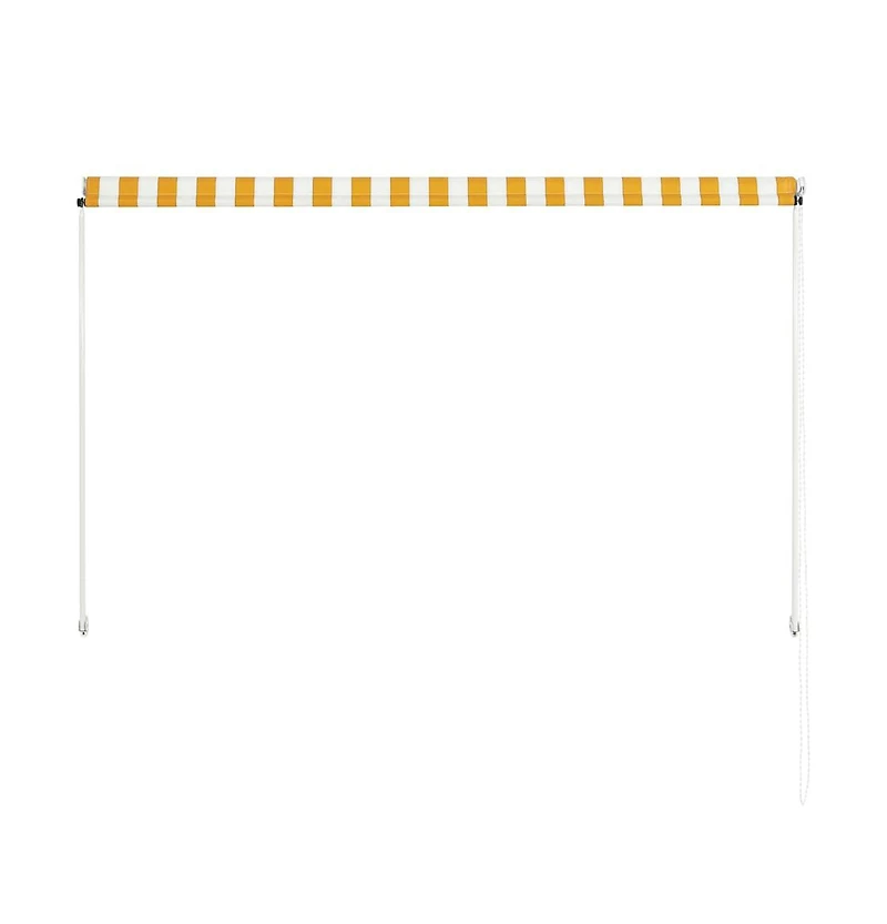 vidaXL Awning Yellow and White