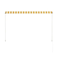 vidaXL Awning Yellow and White