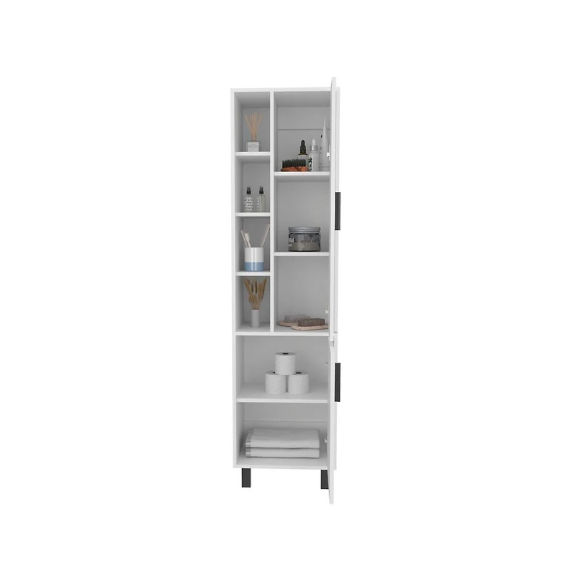 We Have Furniture Delta Storage Cabinet, Bathroom, White