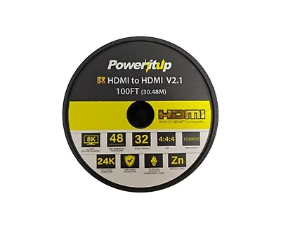 Power It Up ft. 8K Hdmi 2.1 Ultra High Speed Active Optical Cable