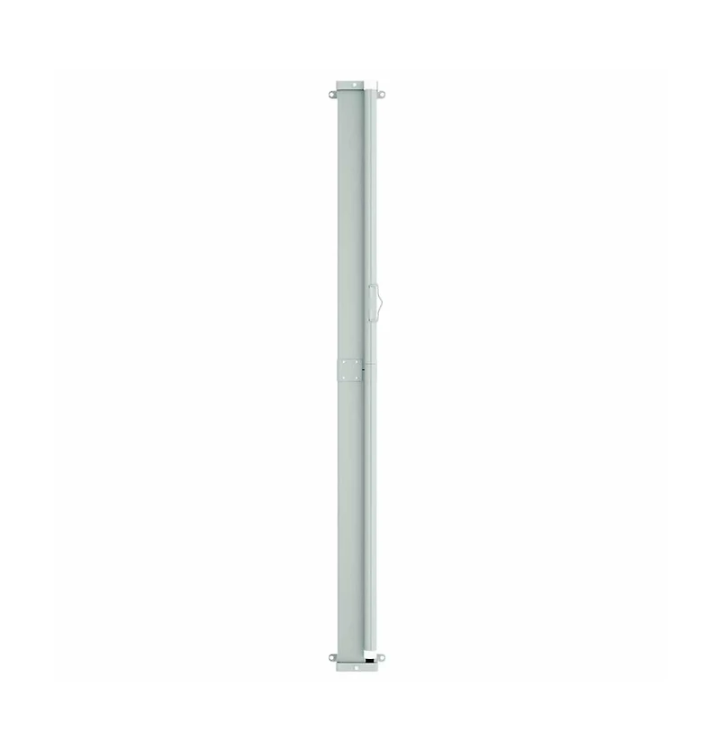 vidaXL Side Awning Grey Polyester with Pu coating, Powder-Coated Steel