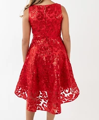 Rare Editions Girls 7-16 Embroidered A-Line Hi-Low Dress