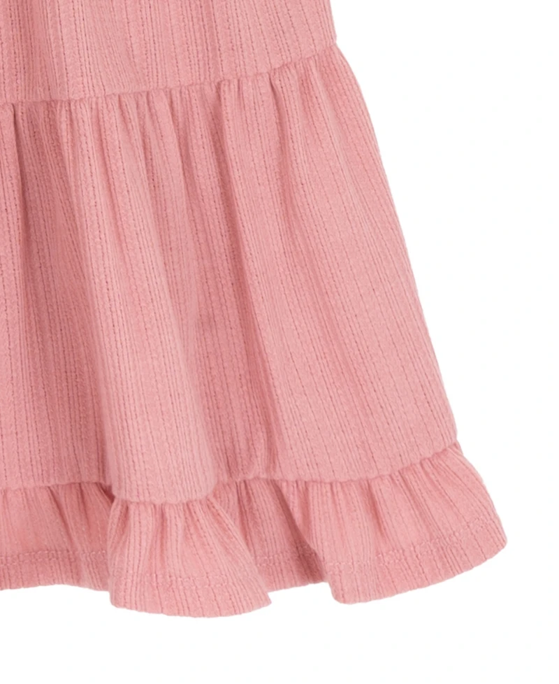 Rare Editions Girls 2T-6X 2-Piece Bow Cardigan Textured Knit Dress