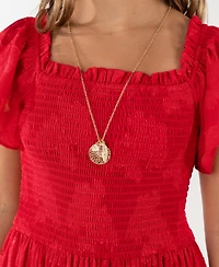 Rare Editions Girls 7-16 Ruffle Detail Tiered Maxi Dress