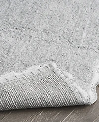 Laura Ashley Heathered Crochet Border Cotton Bath Rug, 20" x 32"