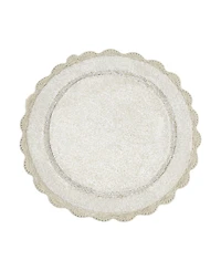 Laura Ashley Crochet Cotton Bath Rug