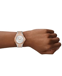 Armani Exchange Women's Multifunction Two-Tone Stainless Steel Watch, 36mm