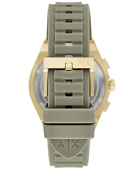 Armani Exchange Men's Sync Chronograph Green Silicone Watch, 42mm