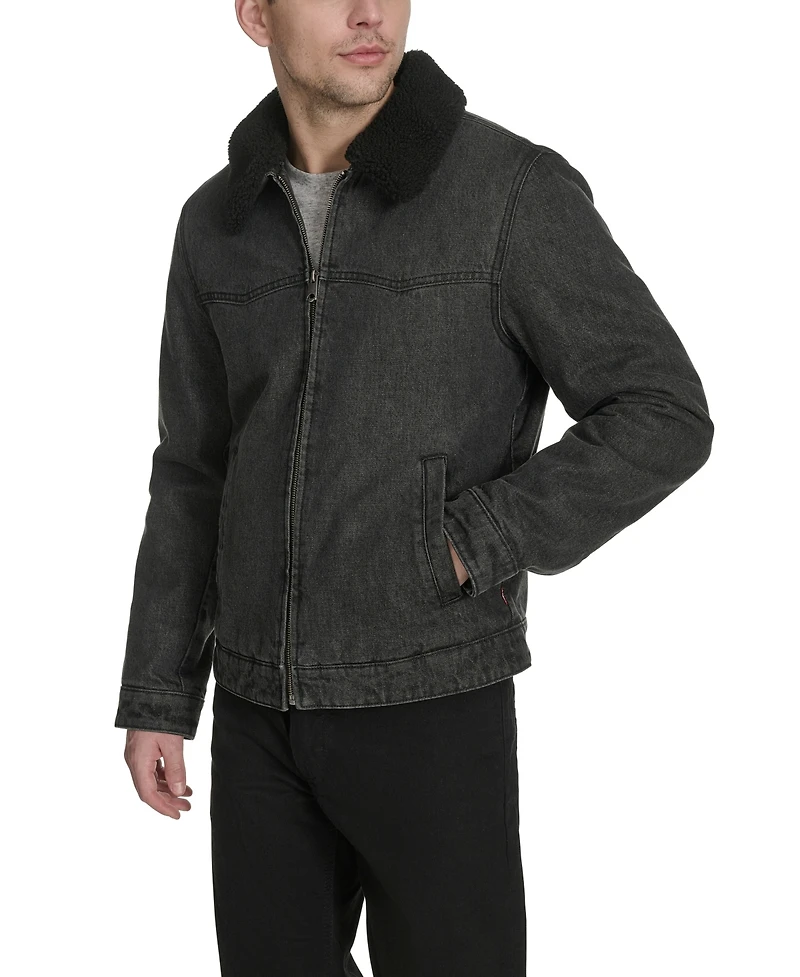 Levi's Men's Denim Western Sherpa Lined Collar Jacket