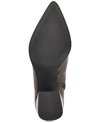 Guess Womens Lusera Flared Block Heel Dress Booties