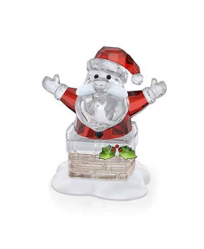 Swarovski Holiday Cheers Santa Claus and Chimney Figurine