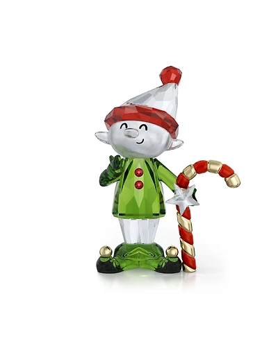 Swarovski Holiday Cheers Dulcis Elf and Candy Cane Figurine