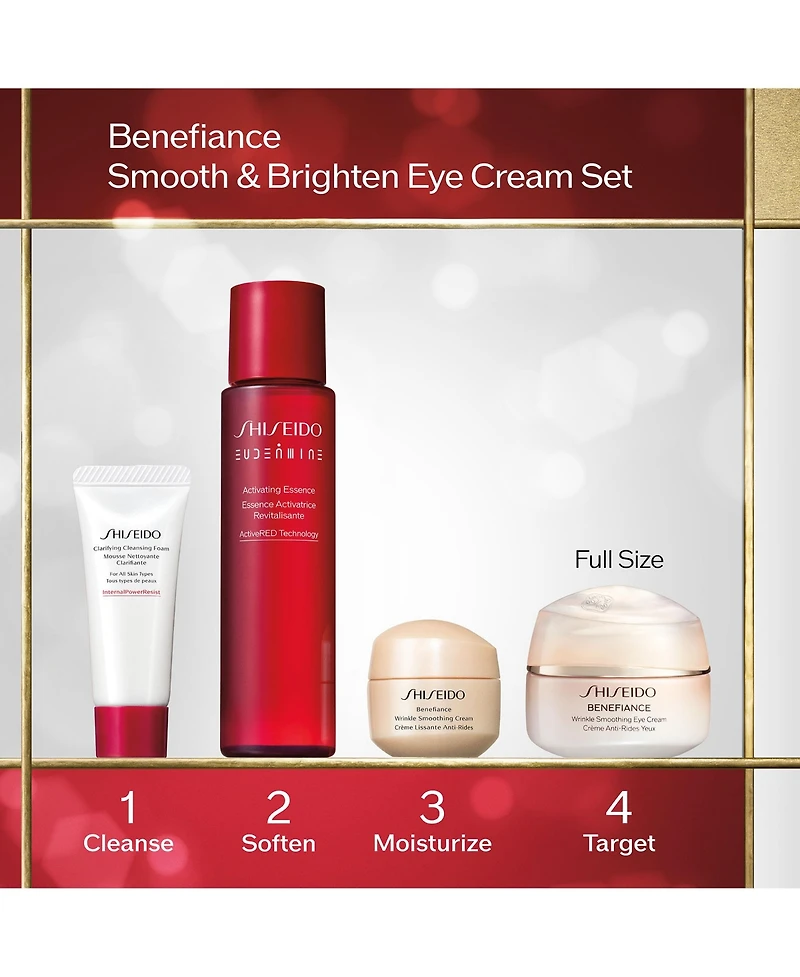 Shiseido 4-Pc. Benefiance Smooth & Brighten Eye Cream Set