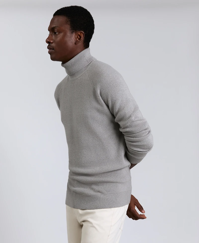 Kenneth Cole Men's Fold Over Turtleneck Sweater