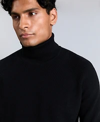 Kenneth Cole Men's Fold Over Turtleneck Sweater