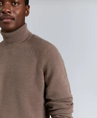 Kenneth Cole Men's Fold Over Turtleneck Sweater