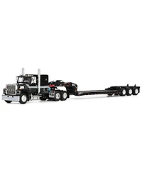 First Gear 1/64 Black Ford Ltl 9000 Fontaine Magnitude Tri-axle Lowboy Trailer Dcp