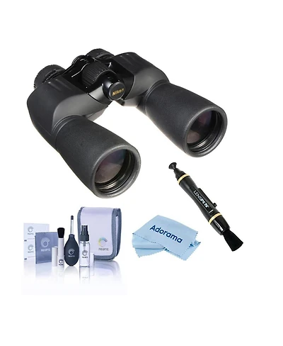 Nikon 10x50 Action Extreme Porro Prism Binocular, Black, Bundle with Accessory Kit