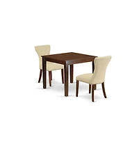 East West Furniture Dining Room Set Mahogany
