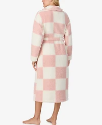 Sanctuary Women's Ultra-Cozy Belted Check Wrap Short Robe