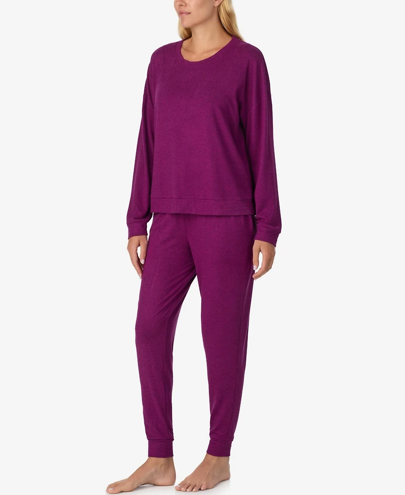 Sanctuary Women's 2-Piece Long Sleeves Top and Joggers Pajama Set