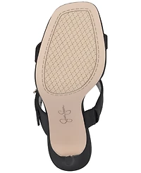 Jessica Simpson Women's Orrieta Heart Buckle Slip On Dress Sandals