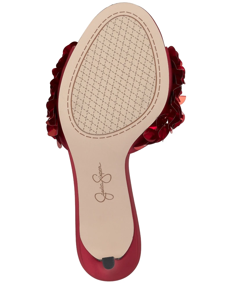 Jessica Simpson Women's Palora Slip-On Sequin Dress Sandals