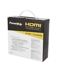 Power It Up 25 ft. Hdmi v2.0 Cable with Ethernet