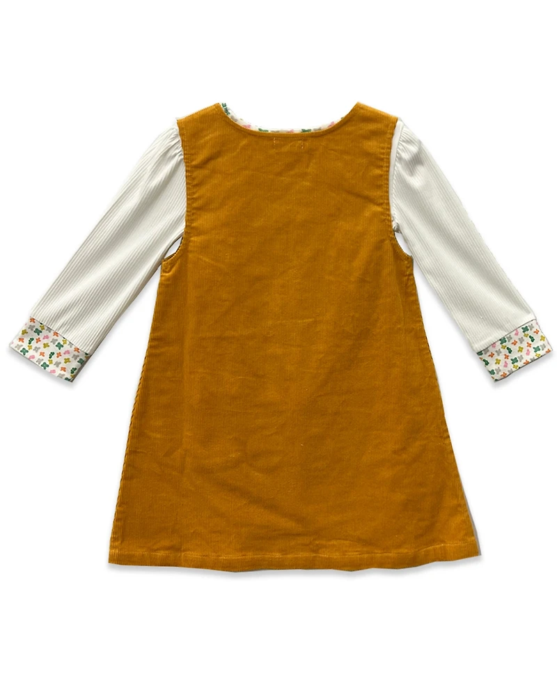 Blueberi Boulevard Girls 2T-6X 3- Piece Applique Jumper, Top and Crossbody Set