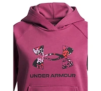 Under Armour Big Girls Rival Fleece Big Logo Print Fill Hoodie