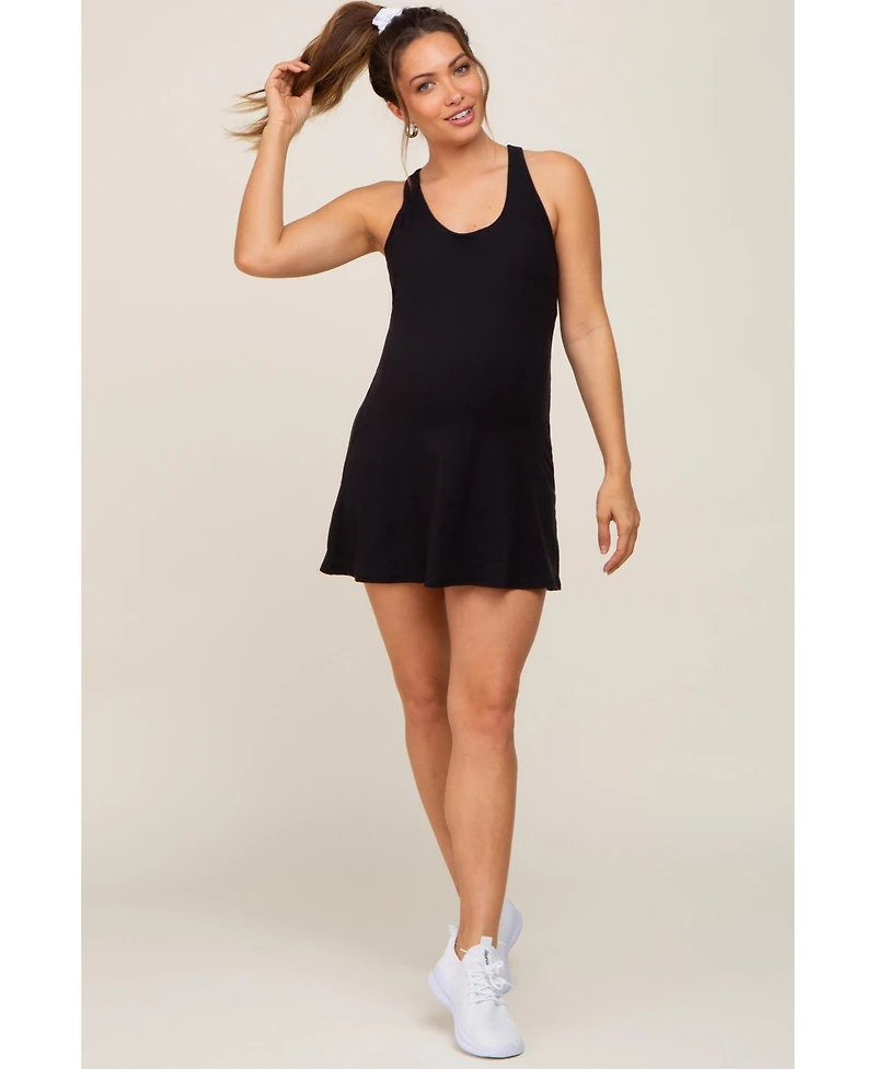 Pinkblush Maternity Grey Tennis Racerback Romper Dress
