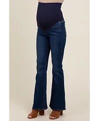 Pinkblush Maternity Navy Blue Flare Leg Jeans