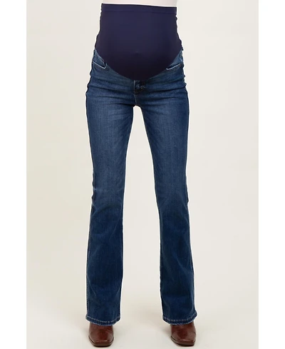 Pinkblush Maternity Dark Wash Super High Rise Bootcut Jeans