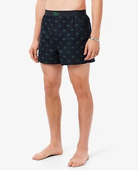 Lacoste Men's 3-Pack Regular-Fit Woven Boxers