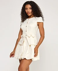 Seni & Cade Juniors' Bubble Button Bows Dress