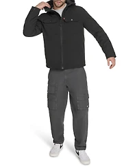 Levi's Men's Rib Stop Softshell with Hood Jacket