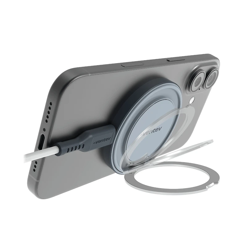 Ventev 15W Qi2 Magnetic Wireless Ultrafast 360 Rotating Charging Stand