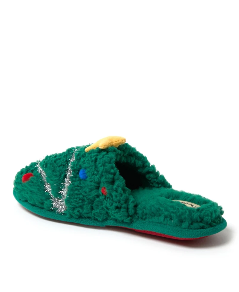 Dearfoams Men's Unisex Novelty Holiday Christmas Scuff Slipper