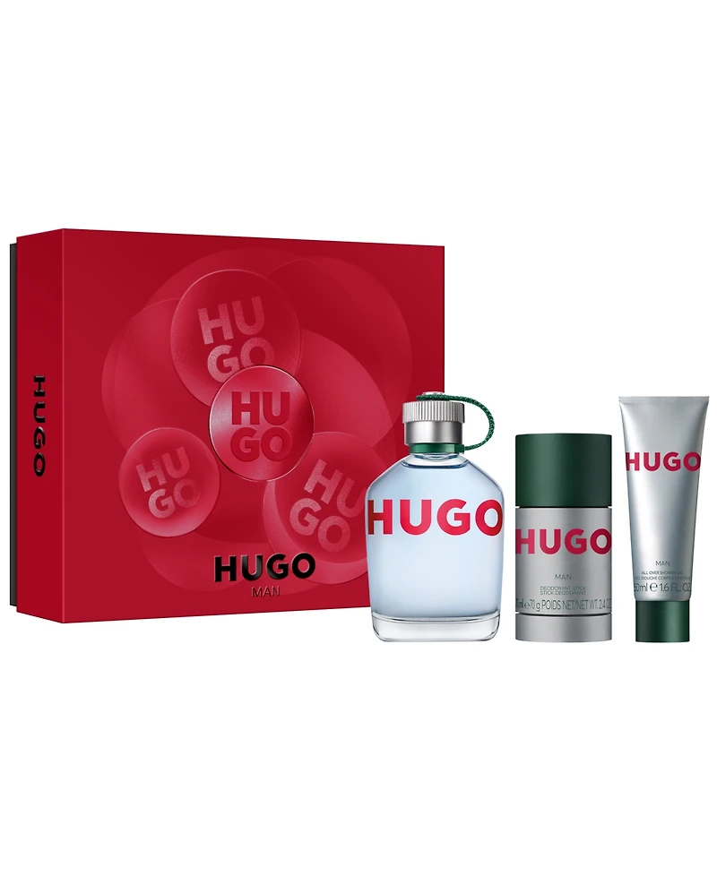 Hugo Boss 3-Pc. Men's Hugo Eau De Toilette Fragrance Set